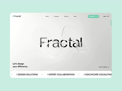 Expertise Page for Fractal animation consulting creative doctor eloqwnt healthcare healthcare startup landing page medical records medical startup website online healthcare promotion saas website startup studio telemedicine ui ux webdesign website