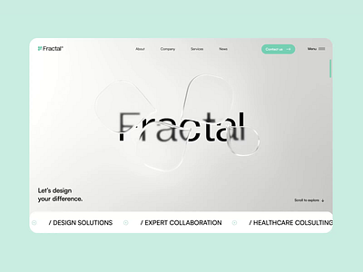 Expertise Page for Fractal animation consulting creative doctor eloqwnt healthcare healthcare startup landing page medical records medical startup website online healthcare promotion saas website startup studio telemedicine ui ux webdesign website