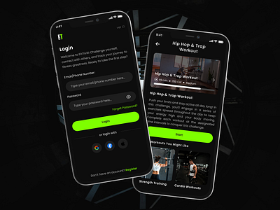 Fitness App app fitness app mobile mobile app ui uidesign