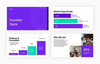 Investor Pitch Deck canva data visualization google slides graph graphic design infographics investor deck keynote pitch pitch deck powerpoint pptx presentation template sales deck visualization