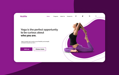 Yoga / mental health application design branding design exercise figma graphic design illustration mental health prototyping responsive design software design ui yoga