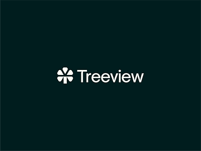 Treeview - Minimalist Logo Design abstract logo fintech logo green logo logotype minimalist logo saas logo simple logo timeless logo tree logo