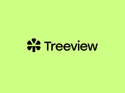 Logo for Treeview - unused concept abstract logo fintech logo green logo logotype minimalist logo saas logo simple logo timeless logo tree logo