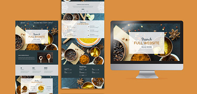 Vibrant Spice website that’s fully mobile responsive graphic design ui