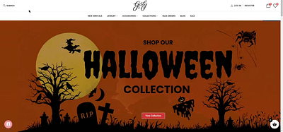 Shopify | WordPress Website beauty code custom design development ecommerce figma halloween jewelry logo shop shopify ux wordpress