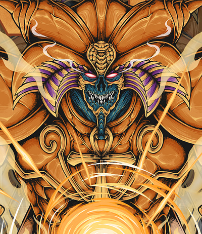 Exodia Card Design in the anime Yu-Gi-oh! branding design graphic design illustration vector