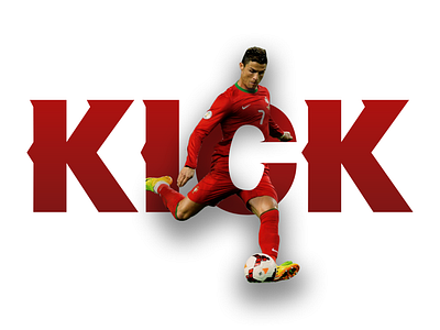 Text Effects branding clean design effects flat football kick masking photoshop red text text effects typography ux