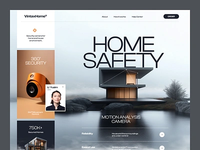 Website for an Electronics Brand ✦ VintaxHome design interface product service startup ui ux web website