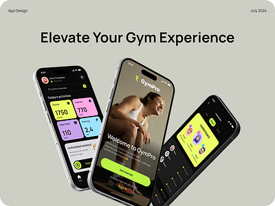 🏋️‍♂️ Elevate Your Workout with GymPro! accessories web site body design ecommerce fitness graphic design gym health illustration landing page logo ui