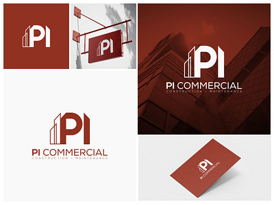 PI Commercial Logo Design adobeillustrator branding brandlogo building commercial constructionlogo graphic design logo logodesign picommercial realestate