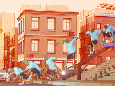 sequences of images 3d animation cartoon city comics donts graphic design illustration motion graphics print skateboard style