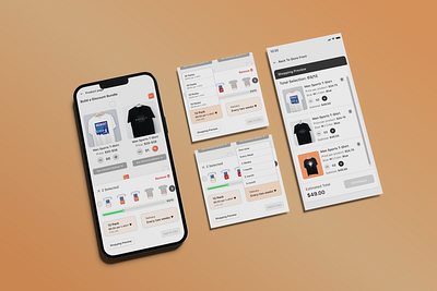 Creating a bundle in SaaS Mobile App add to cart branding design pricing product design saas selection ui uiux user interface ux