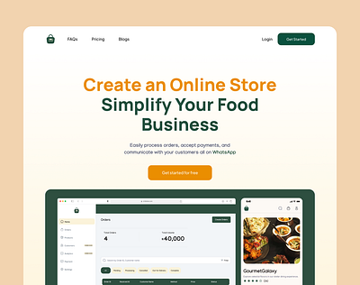 Usefood Website Design designinspiration ecommerce food fooddelivery foodplatform foodtech foodvendors green onlineordering restaurants shopify shopping ui uiux userexperience ux webapp webdesign website