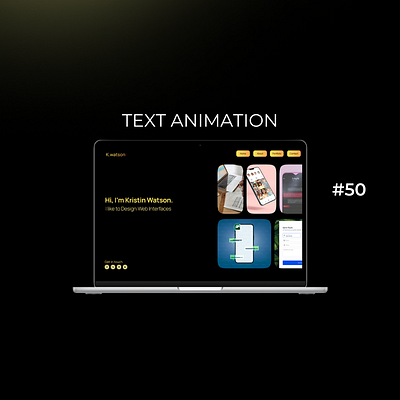 Daily UI Day-50/100:Text animation dailyui day 50 design designchallenge designing ui uiuxdesign ux