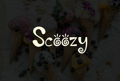 SCOOZY | BRAND IDENTITY AND LOGO DESIGN graphic designing ice cream scoozy