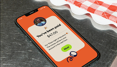 Volley - Take the awkward out of payments app branding interaction design ui ux