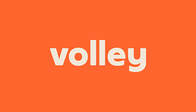 Volley - Take the awkward out of payments app branding design graphic design logo typography