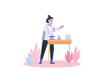 Science Laboratory 2D Animation 2d animation biotechnology chemistry data analysis education flat illustration innovation lab technician laboratory laboratory equipment medical research medicine motion science science lab scientific discovery scientific research woman