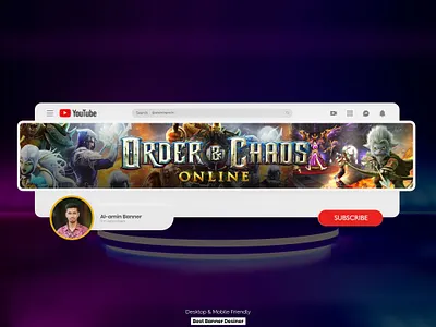 Gaming YouTube Banner Design idea banner banner design channel art cover design gaming banner graphic design youtube youtube banner youtube channel youtube cover