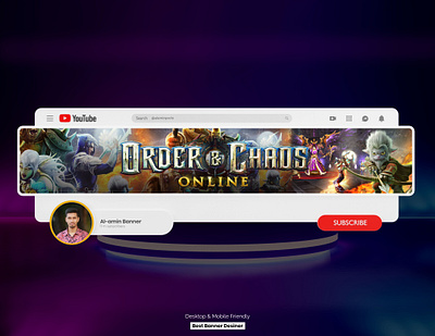 Gaming YouTube Banner Design idea banner banner design channel art cover design gaming banner graphic design youtube youtube banner youtube channel youtube cover