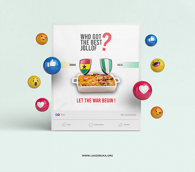 Lagos Buka Social media Campaign branding food war ghana graphic design manipulation nigeria social media