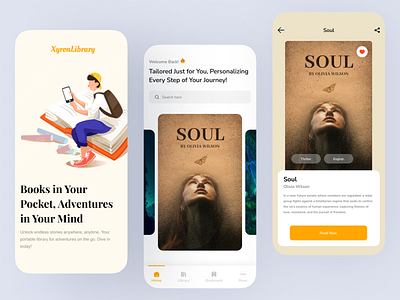 Xyron Libray - Ebook Reading App app desing app ui app ui ux book app ui branding design ebook ebook app ebook app design ebook app desing ebook app ui ebook design ebook mobile app ebook mobile app design ebook mobile app ui mobile app mobile app design online book app ui ui ux