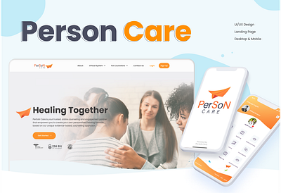 Online Counseling Website adaptive custom design figma health home page illustration lifestyle mobile adaptation responsive design ui wireframes