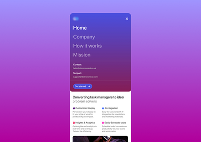 Intuitive mobile navigation menu figma mobile ui