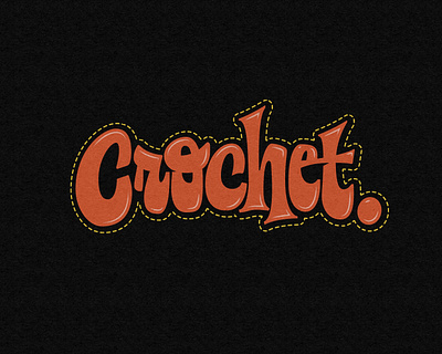 Crochet custom dribbble handmade illustration lettering type typeface typography