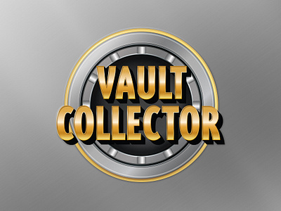 Vault Collector bank collect door game logo metal vault