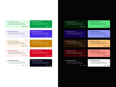 Toasts clean dark design system figma framer minimal notification toast ui ui kit