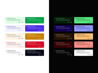 Toasts clean dark design system figma framer minimal notification toast ui ui kit