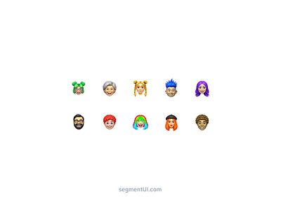 Avatars 3d apple style avatar cartoon clean design system download emoji emojitar emotar figma minimal ui kit