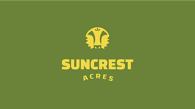 Farm Logo agriculture agro logo brand brand identity cow cow logo farm logo garden logo graphic design green idea mark modern negative space organic logo sun sun logo symbol symmetry yellow