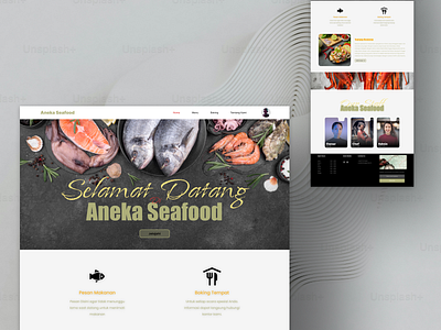 seafood website Ui 3d animation branding design graphic design home page logo motion graphics ui ui web uiux ux visual design web ui website