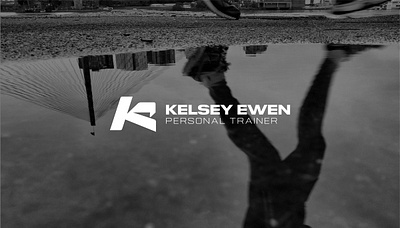 Kelsey Ewen Personal Trainer brand design branding design graphic design gym logo logo design personal trainer pt typography workout