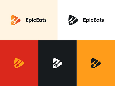 EpicEats - Introducing the Food Brand branding fun graphicdesign illustration logo socialmedia ui vector