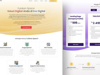 UI UX Jasa PT. Tulakan Space graphic design ui