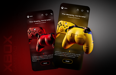 Cheeky & Beastly: Superhero-Inspired Xbox Controllers 3d animation branding deadpool design figma graphic design mobile app motion design motion graphics ui ux ux ui design wolverine xbox