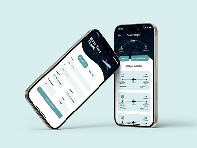 Online flight booking app design animation app design ui
