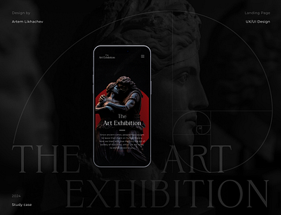 The Art Exhibition | Website design concept adobe photoshop branding design design thinking figma illustration landing page logo site the art exhibition ui ux uxui web web design website