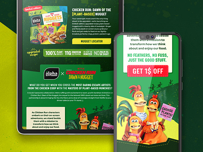 Chicken Nuggets Email Design newsletter