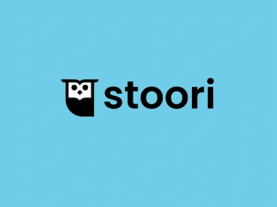 stoori bird book branding cute edtech education logo negative space owl school teacher teaching tech