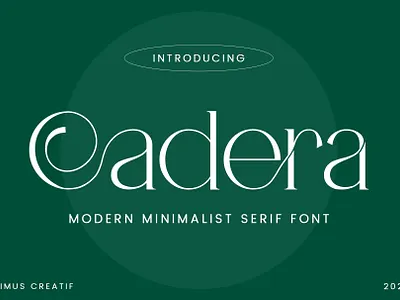 Cadera Modern Minimalist Serif Font branding design elegant font font graphic design green illustration logo minimalist modern simple typface vector