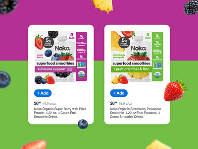 Smoothie Website Sale Cards