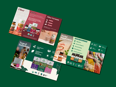 Herbal Teas, Fiber and Supplement Presentation Cards