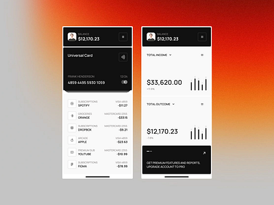 Mobile adaptation for b2c dashboard ✦ Bankinghalf app banking design interface product service startup ui ux