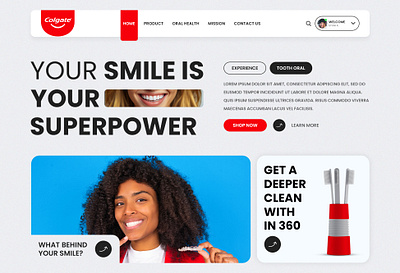 Colgate Latest website design adobe photoshop branding css graphic design html illustration javascript landing page logo uiux web web design website website design wordpress