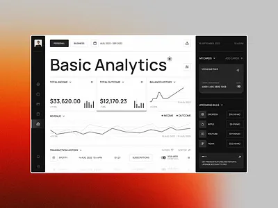 B2C banking dashboard ✦ Bankinghalf b2c dashboard design interface product saas service startup ui ux