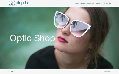 Dioptis Optic Shop - Optometry web design web development